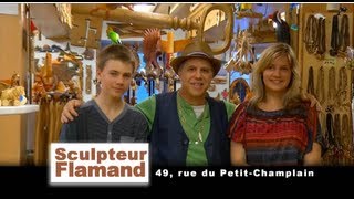 Interview dAlain Flamand Sculpteur sur bois Québec [upl. by Nishom]