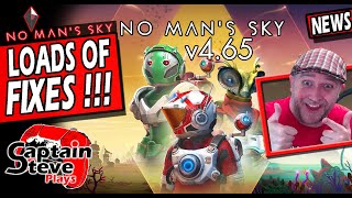 No Mans Sky Patch 465 LOADS Of Fixes  Mission Squiffy Game Crashes Bugs Stomped  NMS News [upl. by Atsuj150]