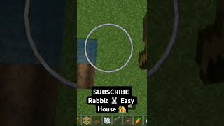 Minecraft rabbit 🐇 easy house 🏡 part 1minecraft [upl. by Aseret]