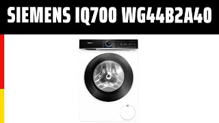 Waschmaschine Siemens iQ700 WG44B2A40  Test  Deutsch [upl. by Eissel]