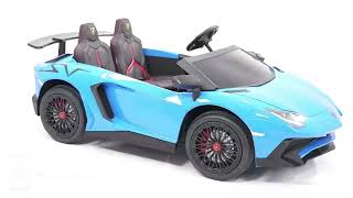 2023 24v Lamborghini Aventador Ride on Car [upl. by Nonaihr680]