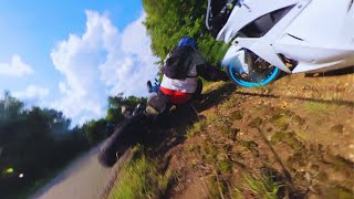 My first Moto Accident  Mobb Ride  3 crashes 1 ride [upl. by Hillinck902]