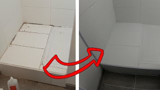 How to remove and replace grout from tiles  The easy way [upl. by Natye865]