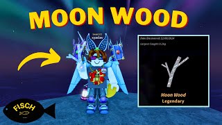 How To Get Moon Wood in Fisch  Moon Wood Fish Location  Roblox [upl. by Anizor]