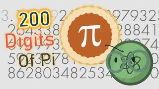 200 Digits Of Pi π Reanimation [upl. by Sanburn]