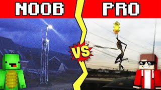 LIGHT HEAD VS TRAFFIC LIGHT HEAD Build Battle In Minecraft  NOOB VS PRO CHALLENGE  Maizen Parody [upl. by Lokin]