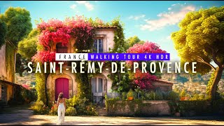 Old Beautiful Village in France 4k Provence 🇨🇵 Walking tour 4K50fps  SaintRémydeProvence [upl. by Ema671]