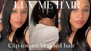 New Hair Style LuvMe Hair Clip Ins Straight16 in [upl. by Sidwohl177]