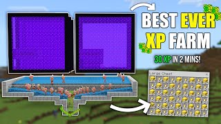 The BEST XP Farm in 121 Minecraft Bedrock MCPEConsoleWindows [upl. by Ayhdnas]