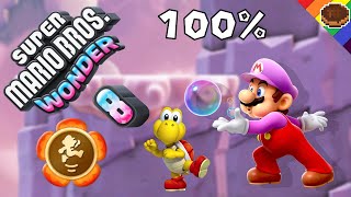 Super Mario Bros Wonder 100 🪻 8 Seifenblasen Mario auf dem Koopa Berg  Gameplay  Deutsch [upl. by Asimaj]