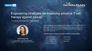 Webinar Engineering strategies for improving adoptive T cell therapy against cancer [upl. by Lonergan]