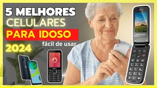 ✅ GUIA 🛒2024⭐5 Melhores Celular para Idoso de 2024 Teclas Grandes e Fácil de Usar⭐ [upl. by Ytok886]