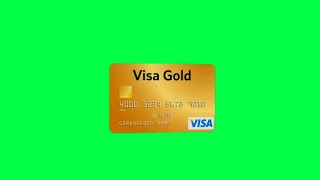 Credit Card Animation Green Screen background video effects  Crazy Editor [upl. by Keeryt]