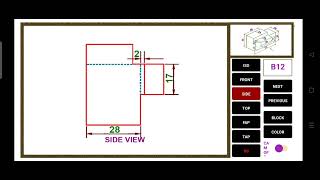 Isometric to Orthographic viewdsdesidncvtdgtnstinsdcdtede [upl. by Nered910]