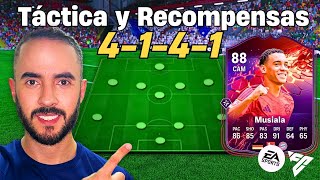 SUPER META Formación y Táctica 4141 con MUSIALA Vanguardista  Recompensas Fut Champions FC 25 [upl. by Jarietta]