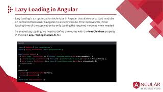 Mastering Angular Modules amp Lazy Loading Advanced Topics Unveiled  Chapter 9110 Advanced Angular [upl. by Claudina906]