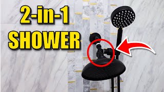 How to install 2 shower heads in 1 shower  Dual Head Shower Head System [upl. by Hollie869]