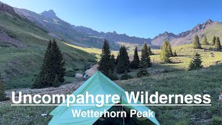 Uncompahgre Wilderness3Day BackpackingWetterhorn Peak [upl. by Atineb]