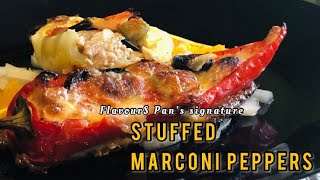 DELICIOUS STUFFED MARCONI PEPPERS EVER 😋😋 italianfood cooking cook yummy goodeats foodie [upl. by Annabella]