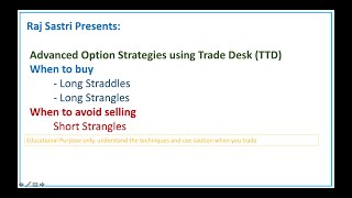 Advanced Option Trading Strategies  Straddles and Strangles [upl. by Hubert]