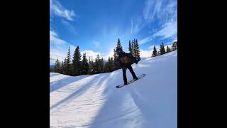 Indy grab at Lake Louise youtubeshorts bataleon goliath Burton stepon photon snowboarding [upl. by Bedwell]