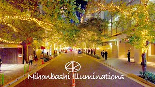 4K 東京 日本橋イルミネーション2021 JapanTokyo Nihonbashi Illuminations Christmas Lights [upl. by Eniamrahs]