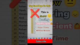 Excel spreadsheet formula tech computer education pc software learn trending excel shorts [upl. by Etessil]