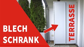 Einen Blechschrank für die Terrasse bauen [upl. by Bigelow]