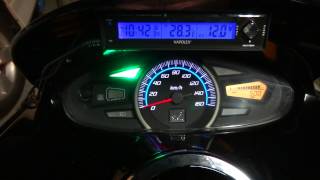 PCX125に時計気温計電圧計をつけてみた [upl. by Haggar]