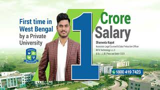 1 Crore Salary Package from Private University  First Time Ever in West Bengal transformwithadamas [upl. by Yecrad8]