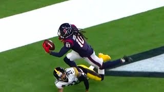 DeAndre Hopkins Unbelieveable OneHanded Catch  Steelers vs Texans  NFL [upl. by Almena]