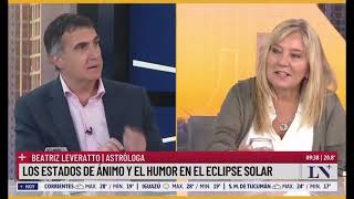 Beatriz Leveratto visitó a Antonio Laje y habló sobre astrología Eclipse solar [upl. by Iormina]