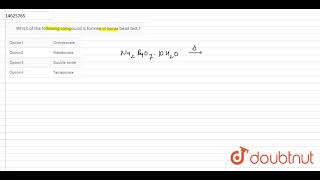 Which of the following compound is formed in borax bead test [upl. by Aracal]