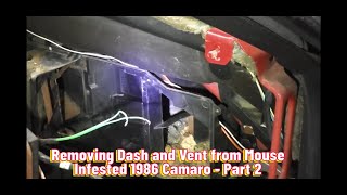 1986 Camaro IROC Z28  DashVent Teardown  Part 2 [upl. by Norean]