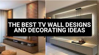 THE BEST TV WALL DESIGNS AND DECORATING IDEAS [upl. by Wolf]