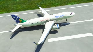 Solomon Airlines Launchin from Honiara Airport in Microsoft Flight Simulator [upl. by Whitehurst]