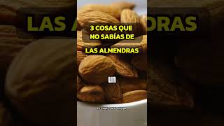 3 BENEFICIOS DE LAS ALMENDRAS QUE NO TE PUEDES PERDER almendras alimentossaludables salud [upl. by Alur]