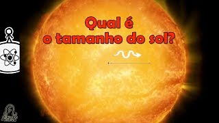 Quão grande é o Sol  Minuto da Física [upl. by Adyl759]