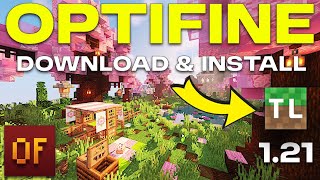 how to download amp install optifine tlauncher  minecraft optifine 121 2024 [upl. by Corinna]