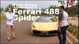 Ferrari 488 Spider test drive  CARVAGANZA [upl. by Tinaret]