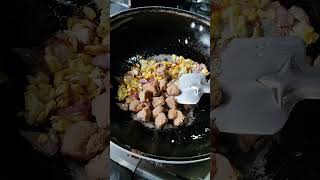 Recipe with leftover rice🧚‍♂️make egg soya fried rice at home [upl. by Esyak]