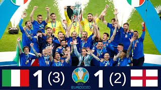 England 1 2 x 1 3 Italy ■ EURO Final 2020  Extended Highlight amp Goals [upl. by Jolanta]