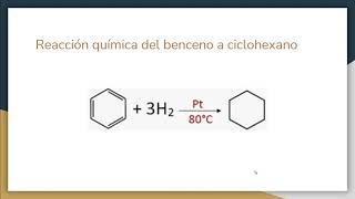 Reacción química del benceno a ciclohexano [upl. by Ogram30]