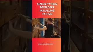 Senior Python developer installing python shorts coding [upl. by Eirallam]