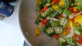 Okra  Gombos  Ladys fingers recipe [upl. by Halla662]