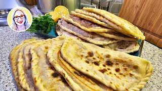 Türkisches Pfannenbrot ganz einfach 🥰 Gözleme auf Backstahl [upl. by Jarrow]