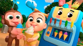 Big Ice Cream Machine Song Healthy Habits at Park  Lalafun Nursery Rhymes amp Kids Songs [upl. by Valora522]