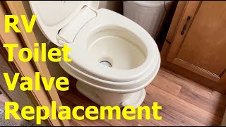 Thetford RV Toilet valve replacement [upl. by Animrac]