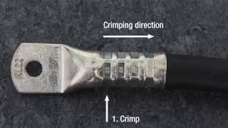 explainittomeklauke Subject correct crimping of cable lugs [upl. by Onitnevuj]