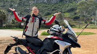 Ducati Multistrada V4 Rally Review  Dominika Rides [upl. by Drice]